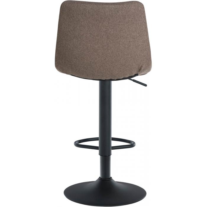 Barhocker HLO-CP266 Stoff schwarz ~ taupe