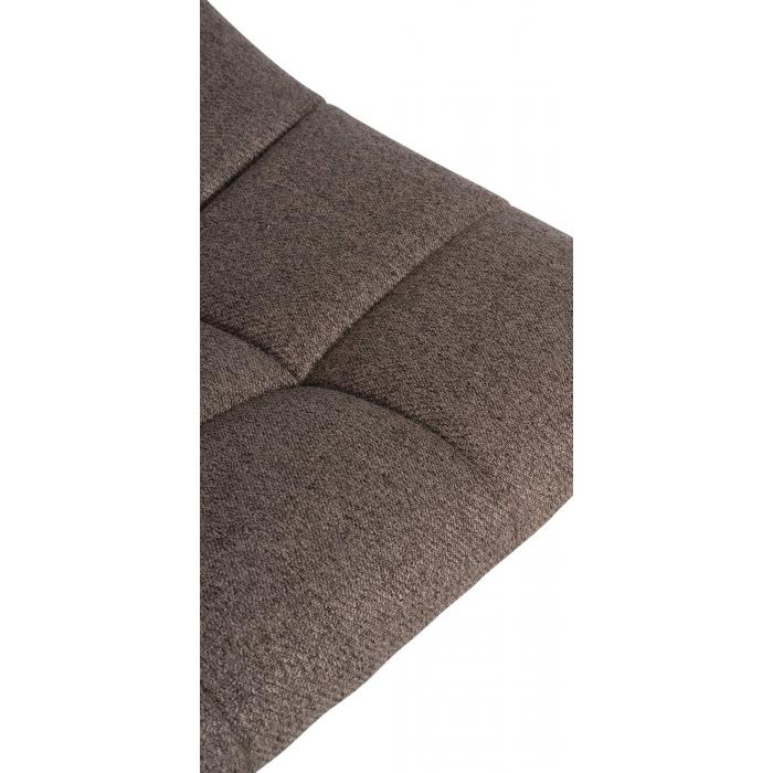 Barhocker HLO-CP266 Stoff schwarz ~ taupe