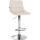 Barhocker HLO-CP265 Samt chrom ~ creme