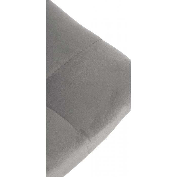 Barhocker HLO-CP265 Samt chrom ~ grau
