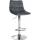 Barhocker HLO-CP265 Samt chrom ~ dunkelgrau Barhocker HLO-CP265 Samt chrom ~ dunkelgrau