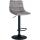 Barhocker HLO-CP265 Samt schwarz ~ grau