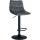 Barhocker HLO-CP265 Samt schwarz ~ dunkelgrau