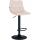 Barhocker HLO-CP265 Samt schwarz ~ beige