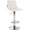 Barhocker HLO-CP264 Kunstleder chrom ~ wei