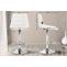 Barhocker HLO-CP264 Kunstleder chrom ~ wei