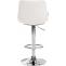 Barhocker HLO-CP264 Kunstleder chrom ~ wei