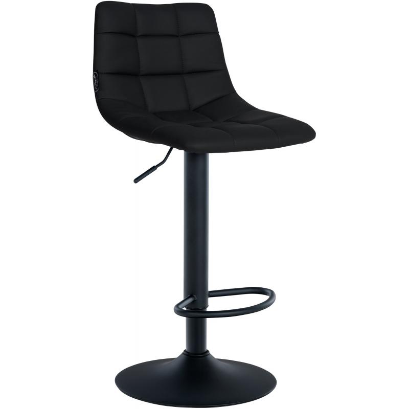 Barhocker HLO-CP264 Kunstleder schwarz ~ schwarz