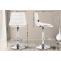Barhocker HLO-CP264 Kunstleder chrom ~ wei