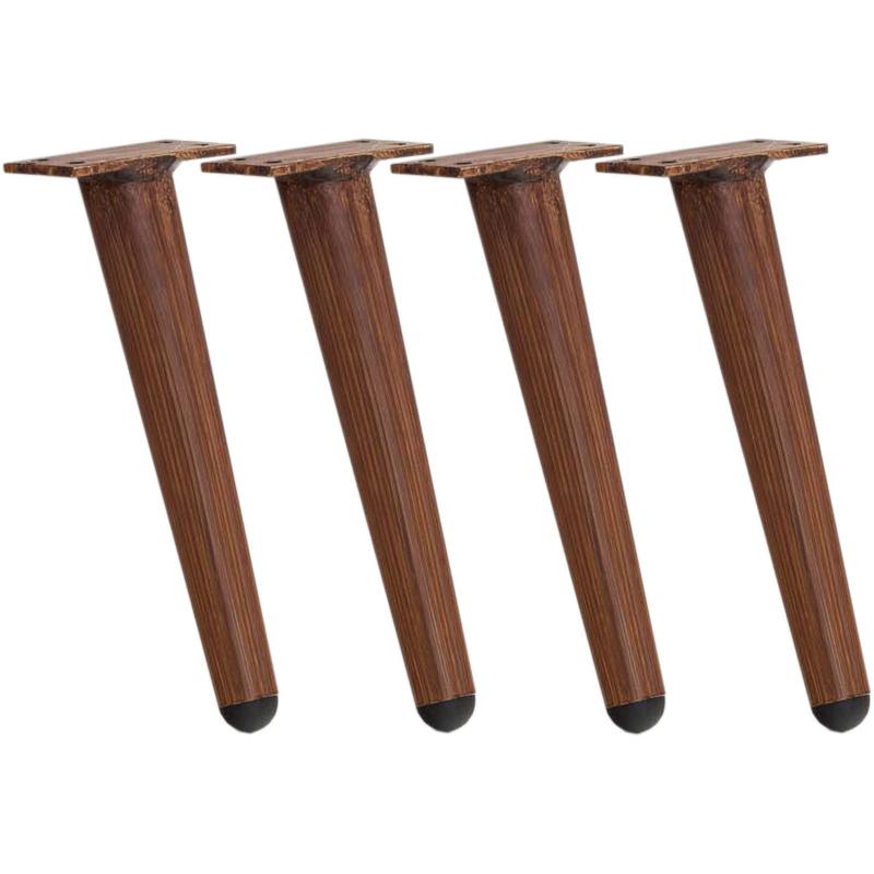 4er Set Mbelfe HLO-CP120 21 cm ~ dunkelbraun