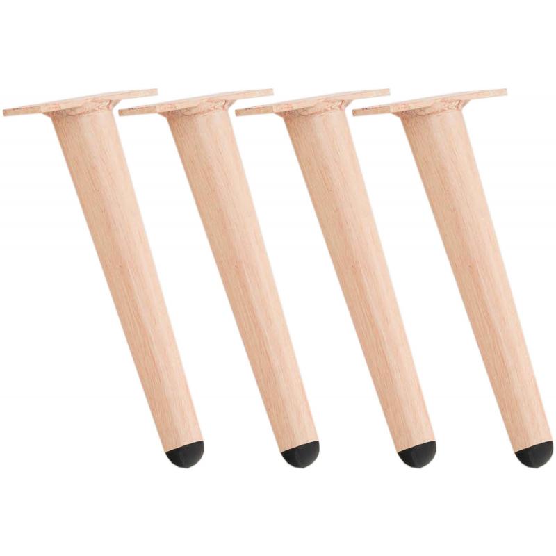 4er Set Mbelfe HLO-CP120 21 cm ~ hellbraun