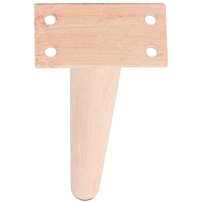 4er Set Mbelfe HLO-CP120 21 cm ~ hellbraun