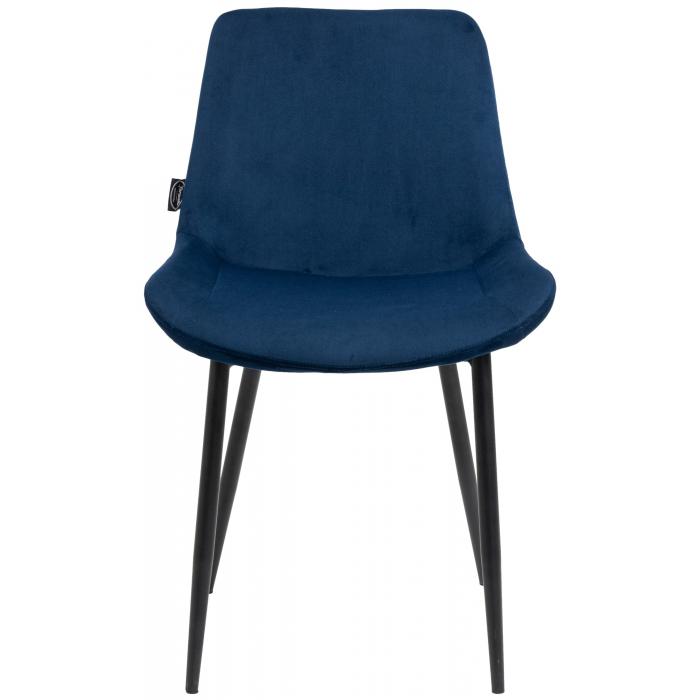 4er Set Esszimmersthle HLO-CP19 Samt ~ blau