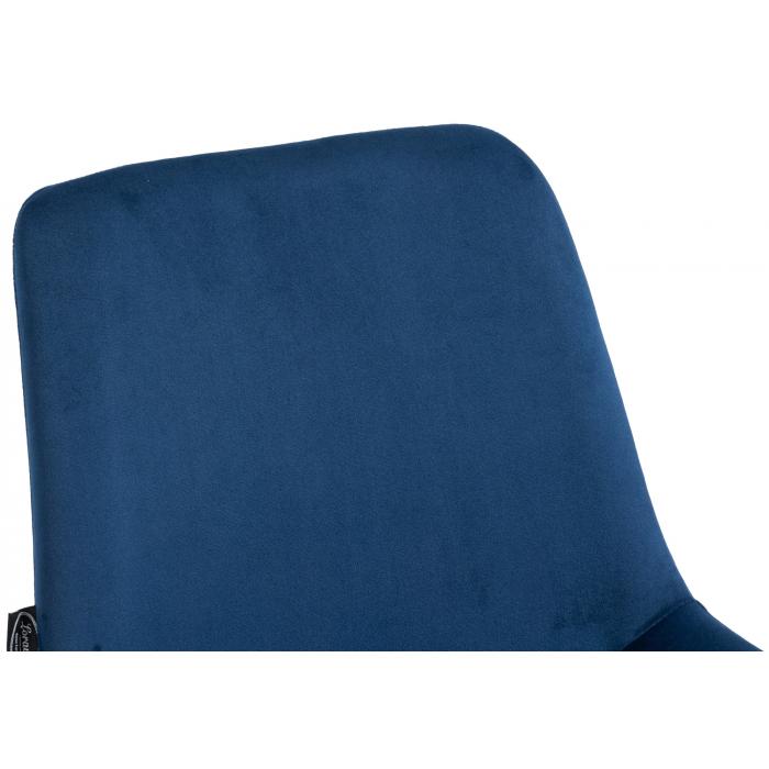 4er Set Esszimmersthle HLO-CP19 Samt ~ blau