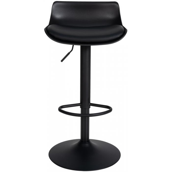 Barhocker HLO-CP238 Kunstleder ~ schwarz