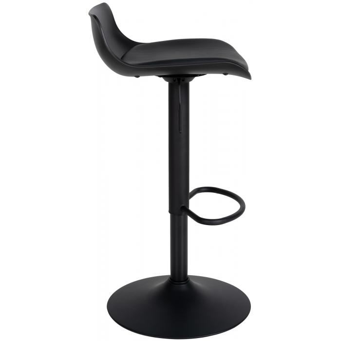 Barhocker HLO-CP238 Kunstleder ~ schwarz