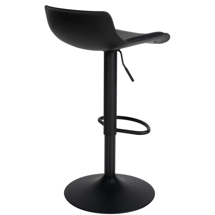 Barhocker HLO-CP238 Kunstleder ~ schwarz