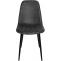 4er Set Esszimmersthle HLO-CP17 Kunstleder ~ schwarz