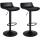 2er Set Barhocker HLO-CP238 Kunstleder ~ schwarz