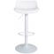 2er Set Barhocker HLO-CP238 Kunstleder ~ wei