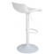 2er Set Barhocker HLO-CP238 Kunstleder ~ wei