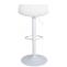 2er Set Barhocker HLO-CP238 Kunstleder ~ wei