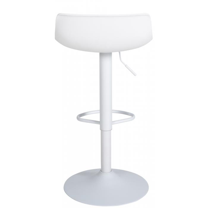 2er Set Barhocker HLO-CP238 Kunstleder ~ wei