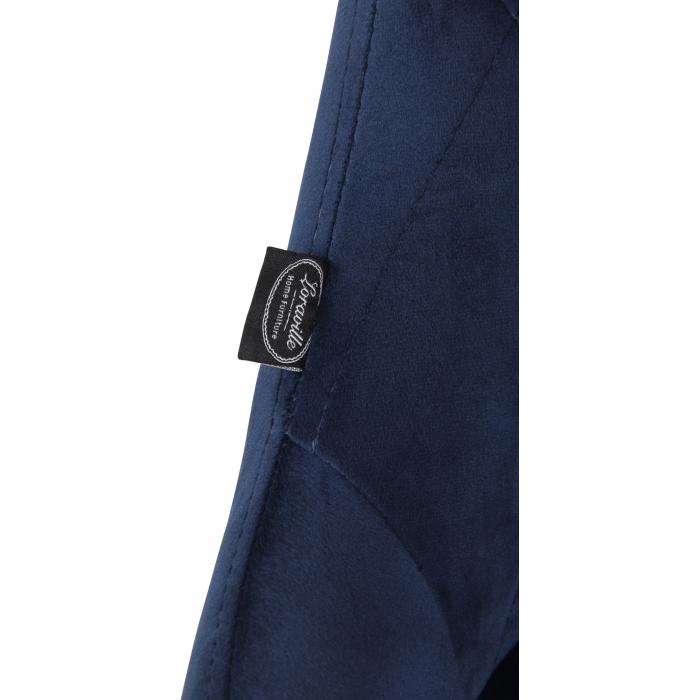 Barhocker HLO-CP268 Samt chrom ~ blau
