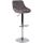 Barhocker HLO-CP268 Samt chrom ~ grau