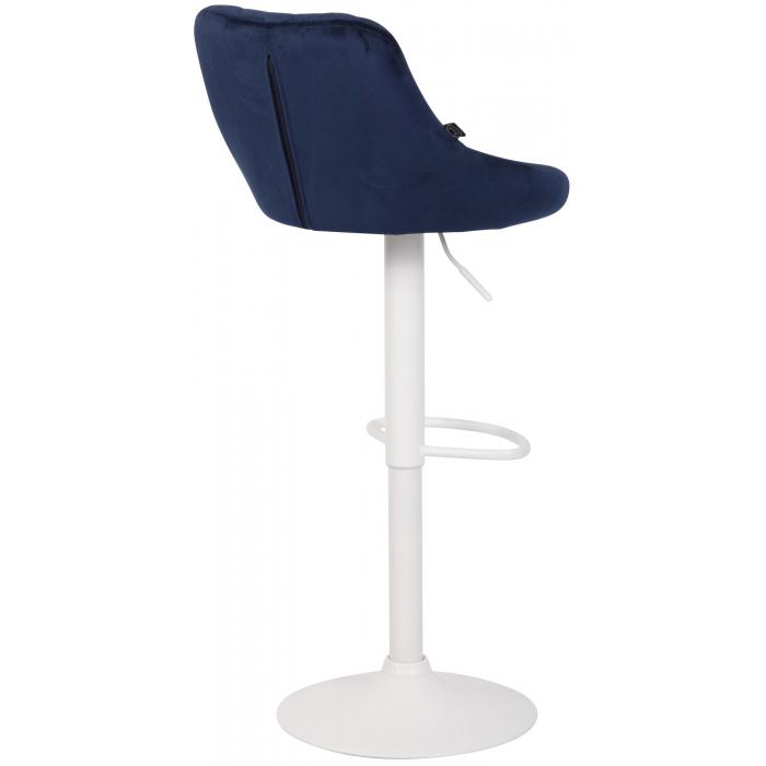 Barhocker HLO-CP268 Samt wei ~ blau