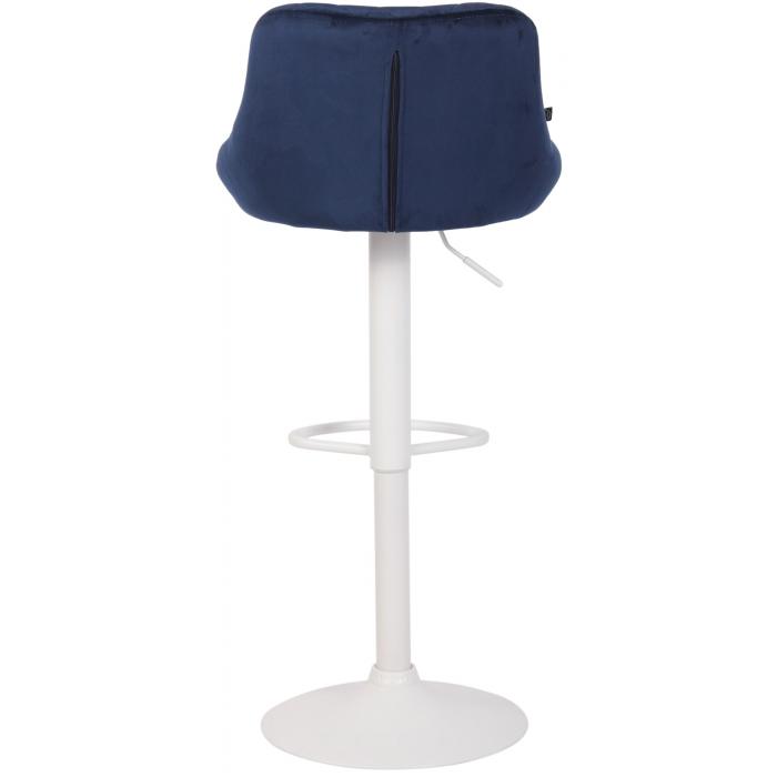 Barhocker HLO-CP268 Samt wei ~ blau