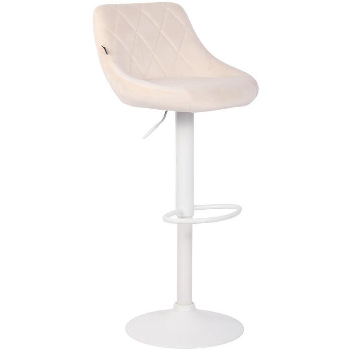 Barhocker HLO-CP268 Samt wei ~ creme