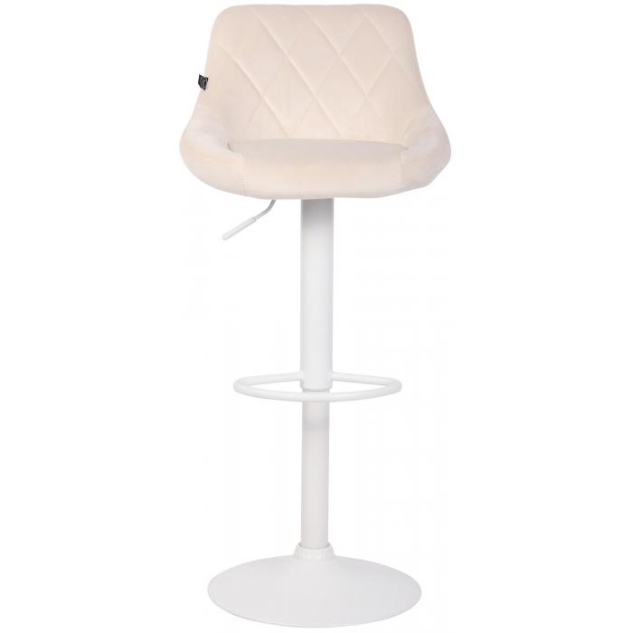 Barhocker HLO-CP268 Samt wei ~ creme