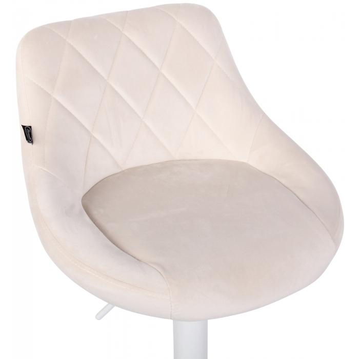 Barhocker HLO-CP268 Samt wei ~ creme