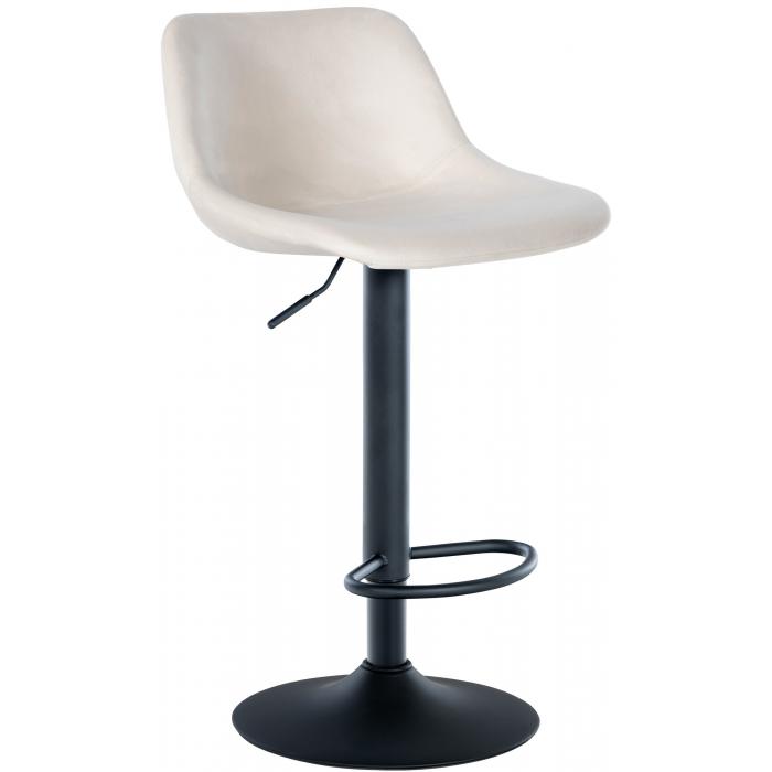 Barhocker HLO-CP273 Samt ~ creme