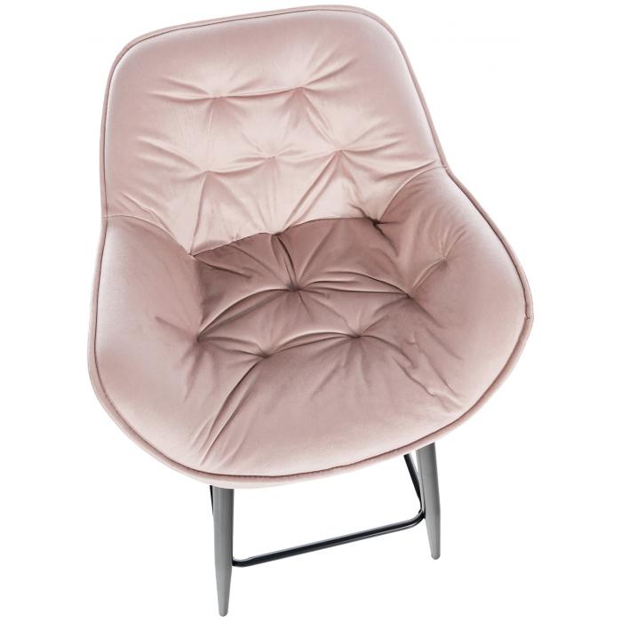 Barhocker HLO-CP261 Samt ~ pink