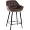 Barhocker HLO-CP261 Samt ~ braun