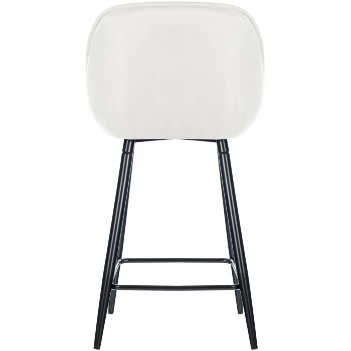 2er Set Barhocker HLO-CP261 Samt ~ cremewei