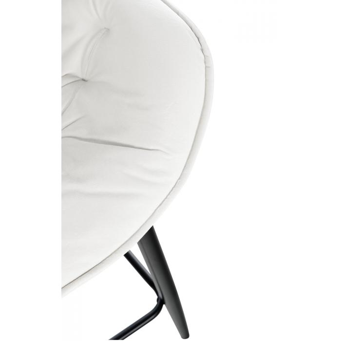 2er Set Barhocker HLO-CP261 Samt ~ cremewei