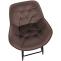 2er Set Barhocker HLO-CP261 Samt ~ braun