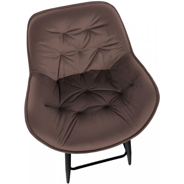 2er Set Barhocker HLO-CP261 Samt ~ braun