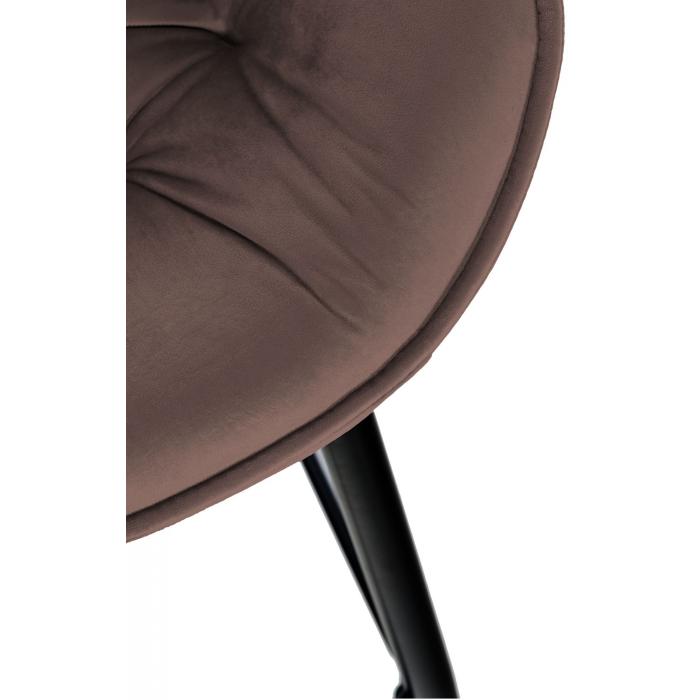 2er Set Barhocker HLO-CP261 Samt ~ braun