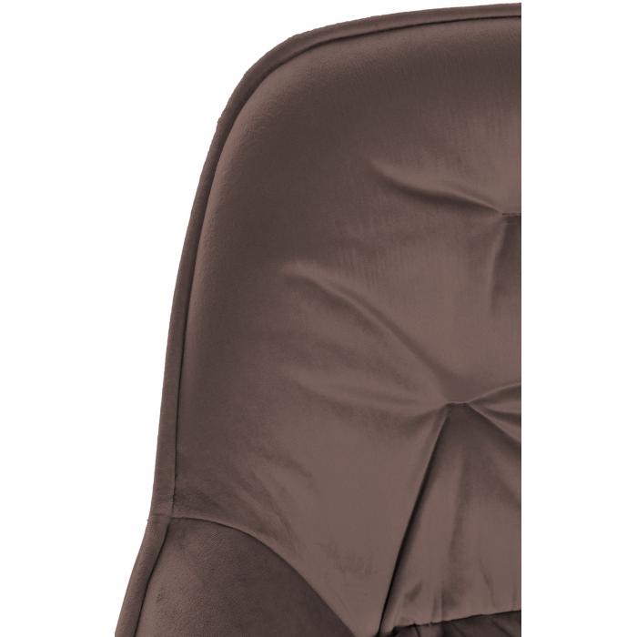 2er Set Barhocker HLO-CP261 Samt ~ braun
