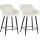 2er Set Barhocker HLO-CP261 Samt ~ creme