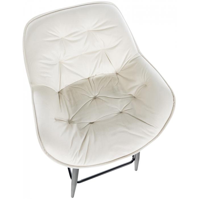 2er Set Barhocker HLO-CP261 Samt ~ creme