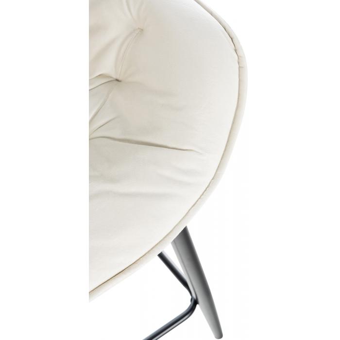 2er Set Barhocker HLO-CP261 Samt ~ creme