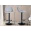 2er Set Barhocker HLO-CP272 Kunstleder ~ grau