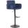 Barhocker HLO-CP326 Samt schwarz ~ blau