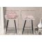 2er Set Barhocker HLO-CP261 Samt ~ pink