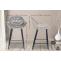 2er Set Barhocker HLO-CP261 Samt ~ grau